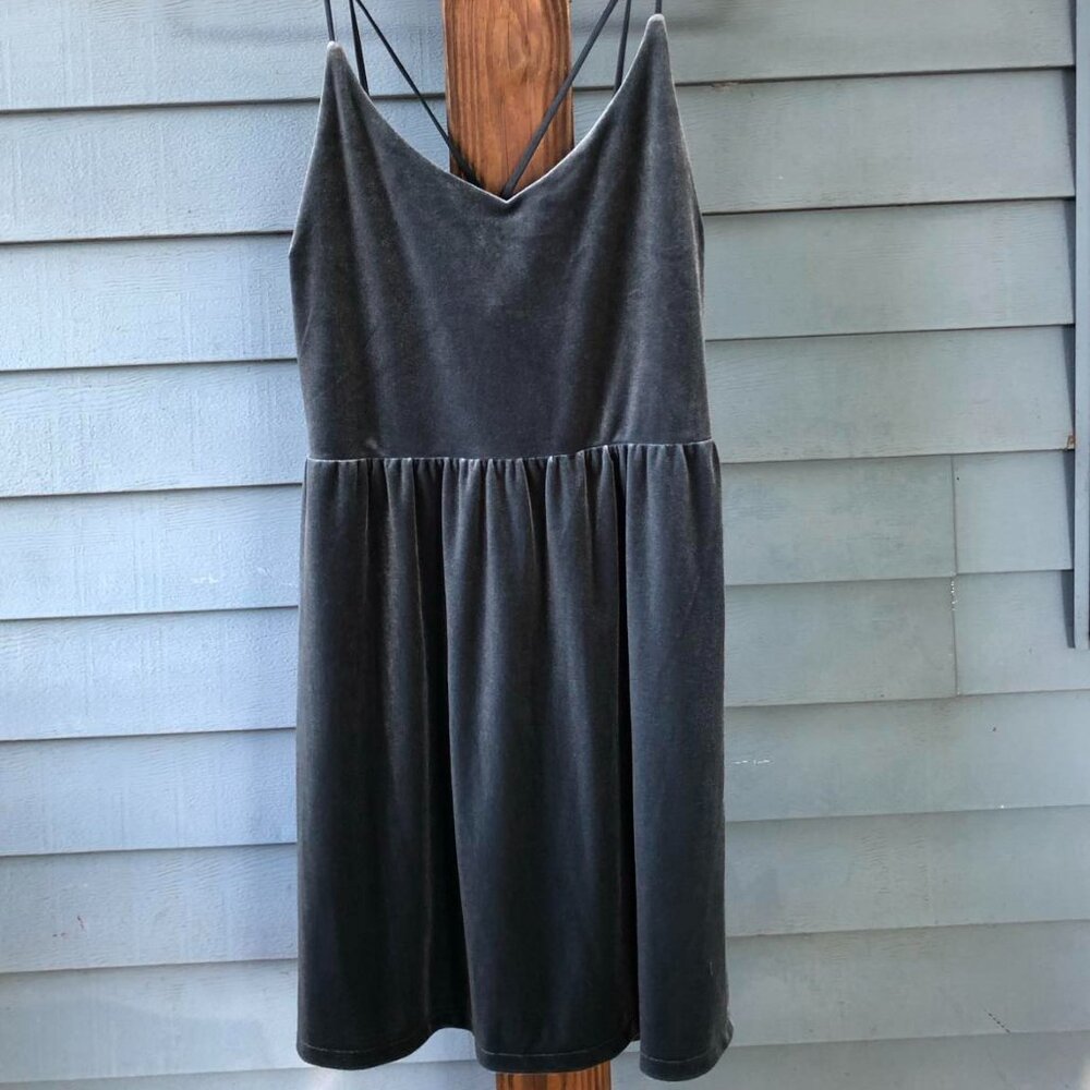 Aeropostale Blue Velvet Romper - Size Large
